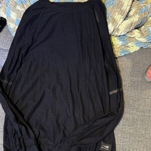 Black Performance Long Sleeve Top